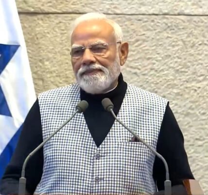 PM Narendra Modi addressed the Israeli Parliament, the Knesset.