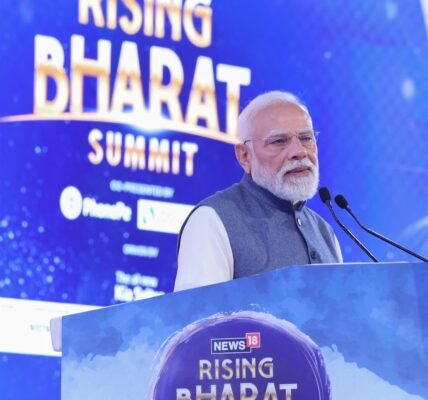 PM Narendra Modi addresses the News18 Rising India Summit