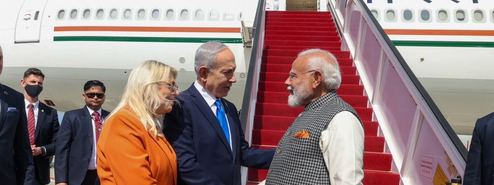PM Narendra Modi arrives in Israel on a two-day visit