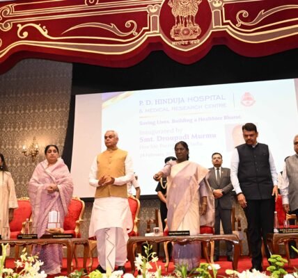 President Draupadi Murmu inaugurated PD Hinduja Hospital nationwide campaign Save Lives and Build a Healthy India