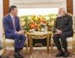 President of Spain Pedro Sanchez met PM Narendra Modi in New Delhi today.