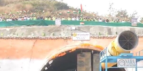 Railway Minister Ashwini Vaishnaw announced the successful completion of the second tunnel on the Mumbai-Ahmedabad bullet train route in Palghar, Maharashtra.