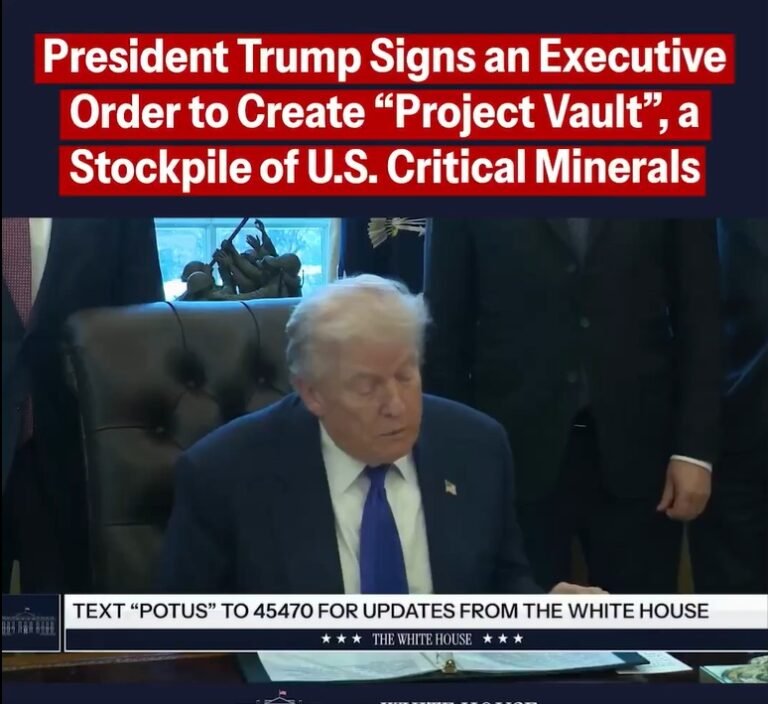 अमेरिका के राष्ट्रपति डोनाल्ड ट्रंप ने ‘प्रोजेक्ट वॉल्ट’ का शुभारंभ किया