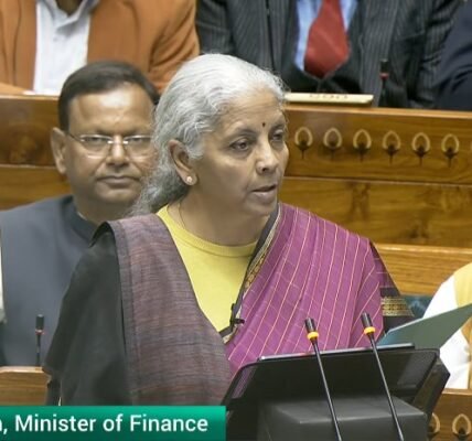 Union Finance Minister Nirmala Sitharaman presented the Union Budget for the ninth consecutive time.