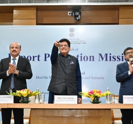 Union Minister Piyush Goyal launched the Export Promotion Mission to boost exports of small and medium enterprises and strengthen their global competitiveness.