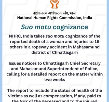 16 others in a ropeway accident in the Mahasamund district of Chhattisgarh