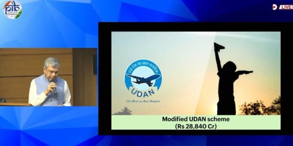 Cabinet approved the Regional Connectivity Scheme—the revised UDAN scheme—with a total outlay of ₹28,840 crore
