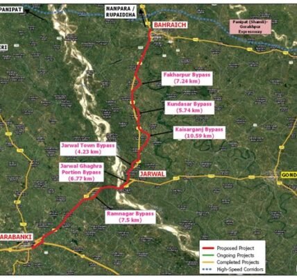 Cabinet approved the project for the construction of a 101.515-kilometer 4-lane access-controlled NH-927 from Barabanki to Bahraich under PPP Annuity Mode