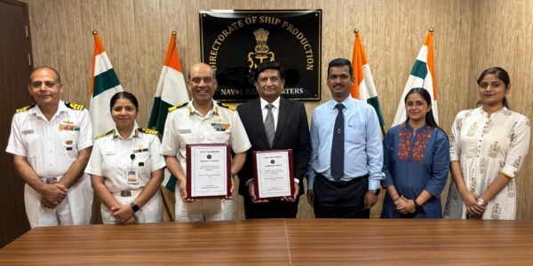 Contract signed with Ms Shofft Shipyard Pvt Ltd, Thane for 04 X 500 Ton Self-Propelled Fuel Barges for Indian Navy