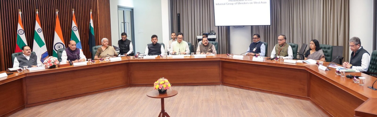 Defence Minister chaired the first meeting of the IGOM to review the situation in West Asia and its impact on India.