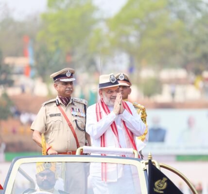 Home Minister Amit Shah addressed the 57th Raising Day celebrations of CISF in Mundali, Odisha today as the Chief Guest.