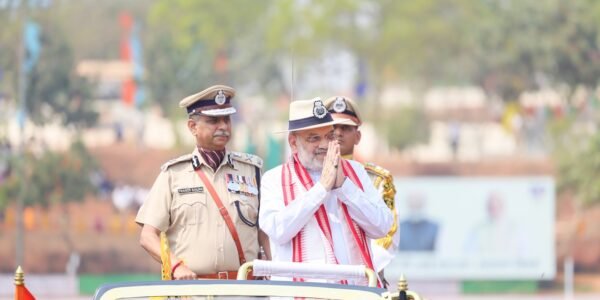 Home Minister Amit Shah addressed the 57th Raising Day celebrations of CISF in Mundali, Odisha today as the Chief Guest.