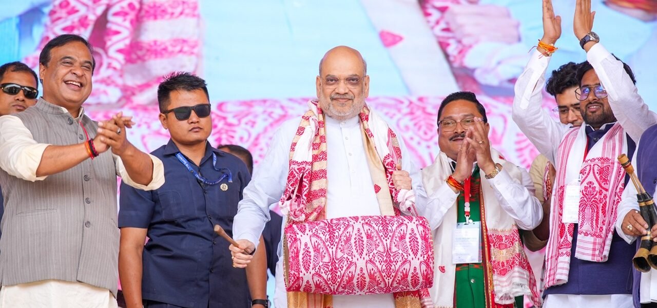 Home Minister Amit Shah today inaugurated various development projects of the Assam government in Guwahati.