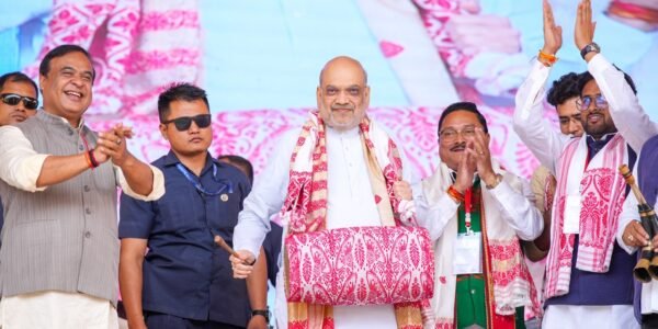 Home Minister Amit Shah today inaugurated various development projects of the Assam government in Guwahati.
