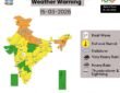 IMD issued an Orange Alert for hailstorms and storms in Delhi, Chandigarh, Haryana, Punjab, Uttar Pradesh, Uttarakhand, and Jammu & Kashmir.