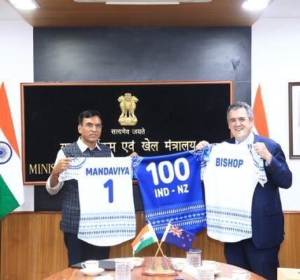 India and New Zealand discuss expanding cooperation in sports to commemorate 100 years of sporting relations in 2026