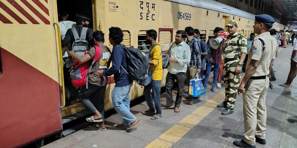 Indian Railways transports millions of people home for Holi