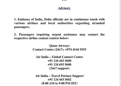 Indian embassies in West Asia urge Indian citizens to follow guidelines