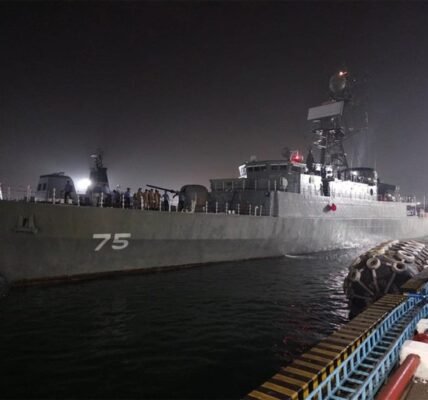 Iranian ship in Kochi, Kerala