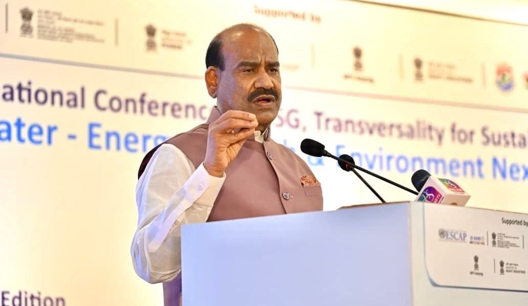 Lok Sabha Speaker Om Birla addressed the Water Transversality Global Awards and Conclave 2026