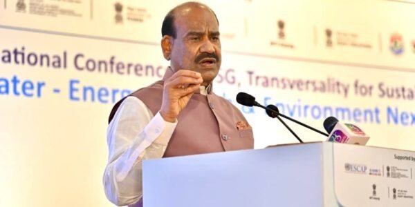 Lok Sabha Speaker Om Birla addressed the Water Transversality Global Awards and Conclave 2026