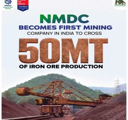 NMDC production surged fivefold in the financial year 2025-26, reaching a historic level of 50 MT.