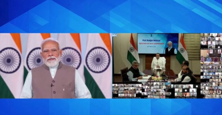 प्रधानमंत्री मोदी ने कृषि और ग्रामीण परिवर्तन विषय पर बजट उपरांत वेबिनार को वीडियो कॉंफ्रेंस के माध्यम से संबोधित किया