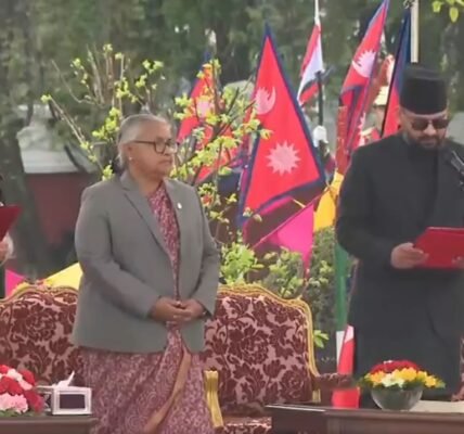 PM Modi congratulated Balendra Shah on taking the oath as the Prime Minister of Nepal.