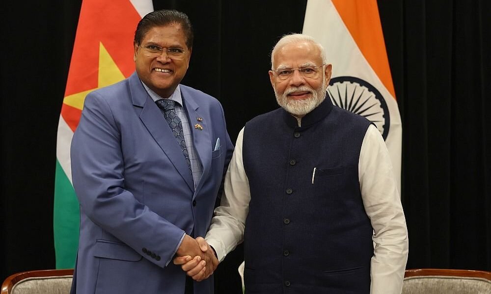 PM Modi expressed condolences on the untimely demise of former President of Suriname, Chandrikapersad Santokhi