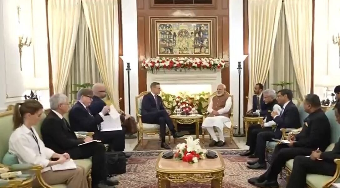PM Modi held a bilateral meeting with President of Finland Alexander Stubb at Hyderabad House