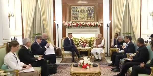 PM Modi held a bilateral meeting with President of Finland Alexander Stubb at Hyderabad House