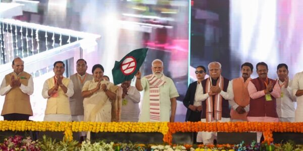 PM Modi inaugurated and laid the foundation stone of several development projects worth Rs 33,500 crore in New Delhi.