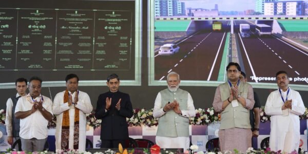 PM Modi inaugurated and laid the foundation stone of various development projects worth ₹18,700 crore in Kolkata, West Bengal.