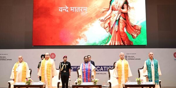 President Droupadi Murmu addressed the students at the convocation ceremony of Nalanda University.