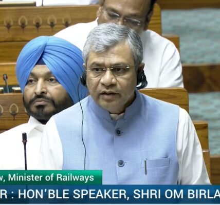 Railway Minister Ashwini Vaishnaw stated in the Lok Sabha