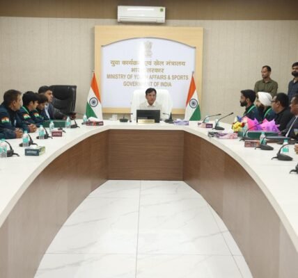 Sports Minister Dr. Mansukh Mandaviya has urged lacrosse teams to aim for qualification for the 2028 Los Angeles Olympics.