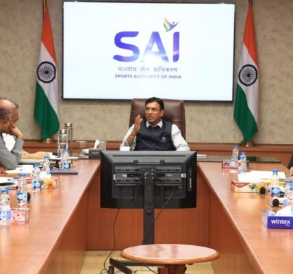 Union Sports Minister Dr. Mansukh Mandaviya reviews preparations for Asian Games 2026