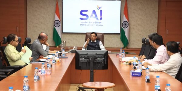 Union Sports Minister Dr. Mansukh Mandaviya reviews preparations for Asian Games 2026