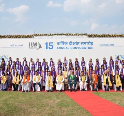 Vice President C.P. Radhakrishnan addressed the 15th Annual Convocation of IIM, Ranchi
