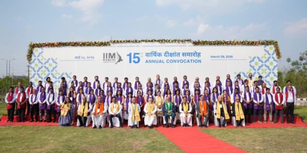 Vice President C.P. Radhakrishnan addressed the 15th Annual Convocation of IIM, Ranchi