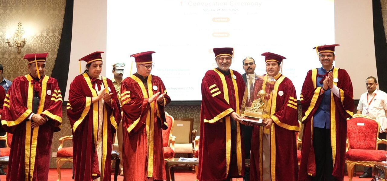 Vice President C.P. Radhakrishnan addressed the first convocation ceremony of the Ratan Tata Maharashtra State Skill University.