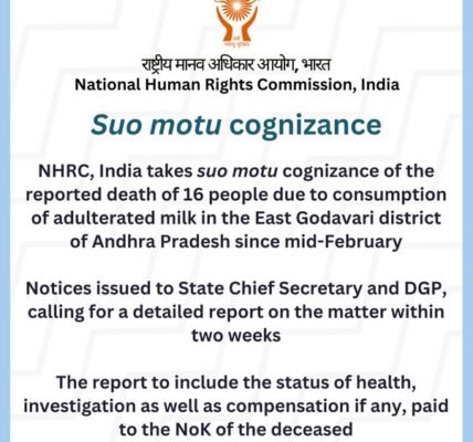 consumption of adulterated milk