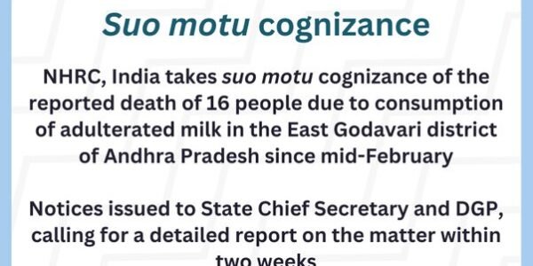 consumption of adulterated milk