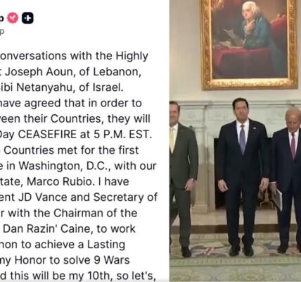 10-Day Ceasefire Between Israel and Lebanon Comes into Effect