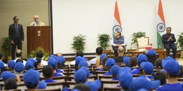250-member youth delegation from Jammu and Kashmir met Vice President C.P. Radhakrishnan in New Delhi today