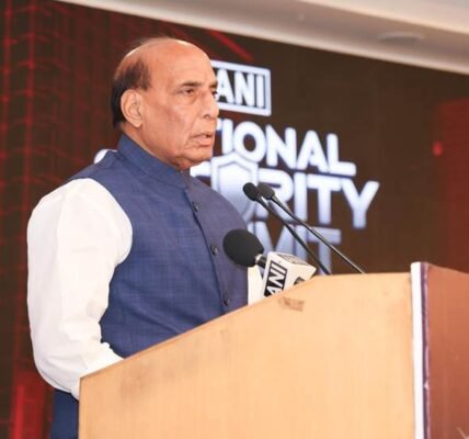 Defence Minister Rajnath Singh addressed the second phase of the National Security Summit in New Delhi.