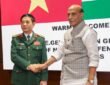 Defence Minister Rajnath Singh congratulated General Phan Van Giang on his appointment as the Deputy Prime Minister and Minister of National Defence of Vietnam.