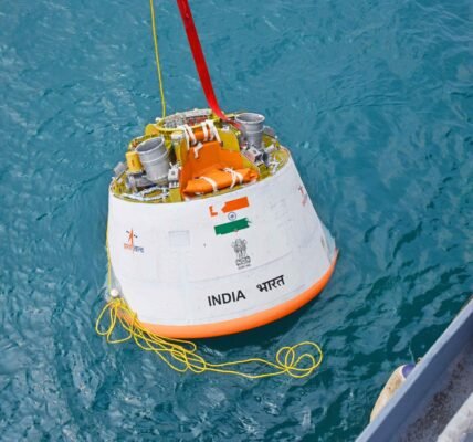 ISRO has successfully completed the second test for the safe return of astronauts for the upcoming Gaganyaan mission.