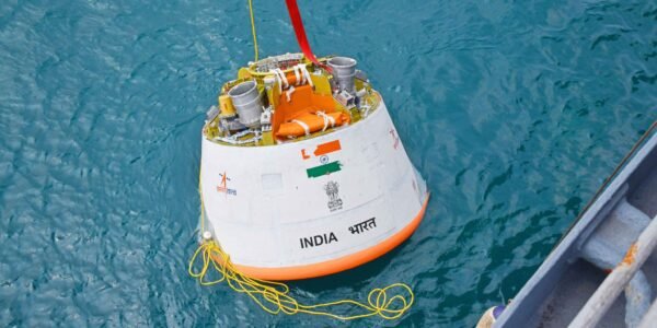 ISRO has successfully completed the second test for the safe return of astronauts for the upcoming Gaganyaan mission.