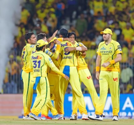 In the IPL, Chennai Super Kings defeated Kolkata Knight Riders by 32 runs.